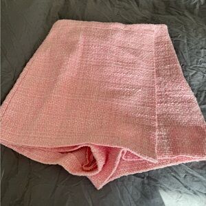 Zara pink tweed textured skirt size M
